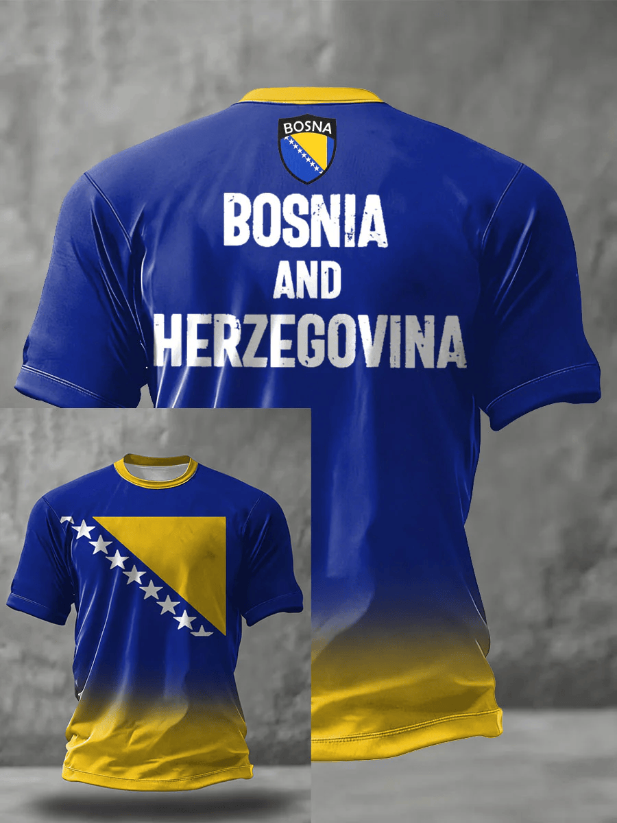Bosnia And Herzegovina World Cup Shirt Football Lovers Clothing World Cup Fan Gifts
