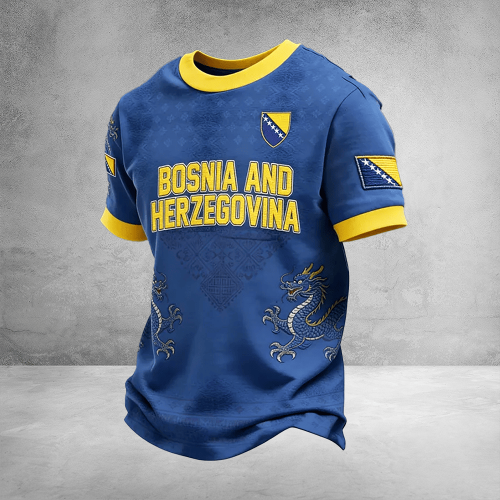 Bosnia Herzegovina World Cup Shirt FIFA Apparel Soccer Players Clothing Gifts Idea
