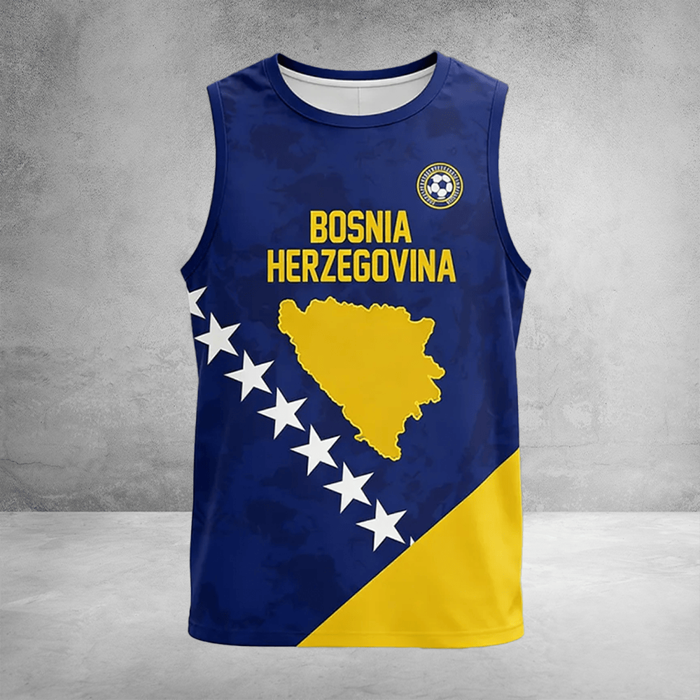 Bosnia Herzegovina World Cup Tank Top FIFA World Cup Merch For Team Bosnia Fan