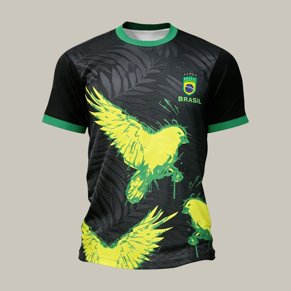 Brazil FIFA World Cup 2026 Bird T-Shirt Soccer Clothes Unique For Father's Day