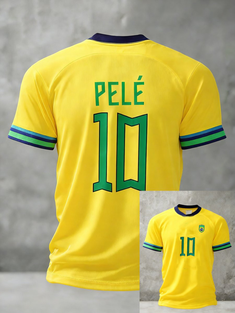 Brazil FIFA World Cup 2026 Merch Pele 10 Shirt FIFA World Cup Merch For Pele Fan