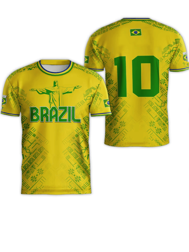 Brazil FIFA World Cup 2026 Shirt Brazil World Cup Team Number 10 Shirt Neymar Fan Gifts