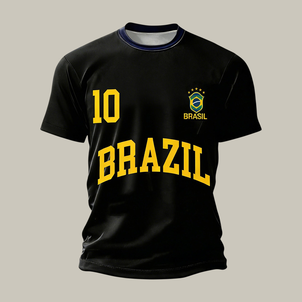Brazil FIFA World Cup 2026 T-Shirt Soccer Fan Merch Soccer Lover For Dad