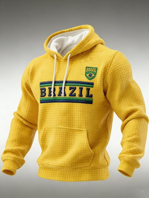 Brazil World Cup 2026 Merch Brazil Team Hoodie Game Day Clothing Soccer Apparel Gifts Idea