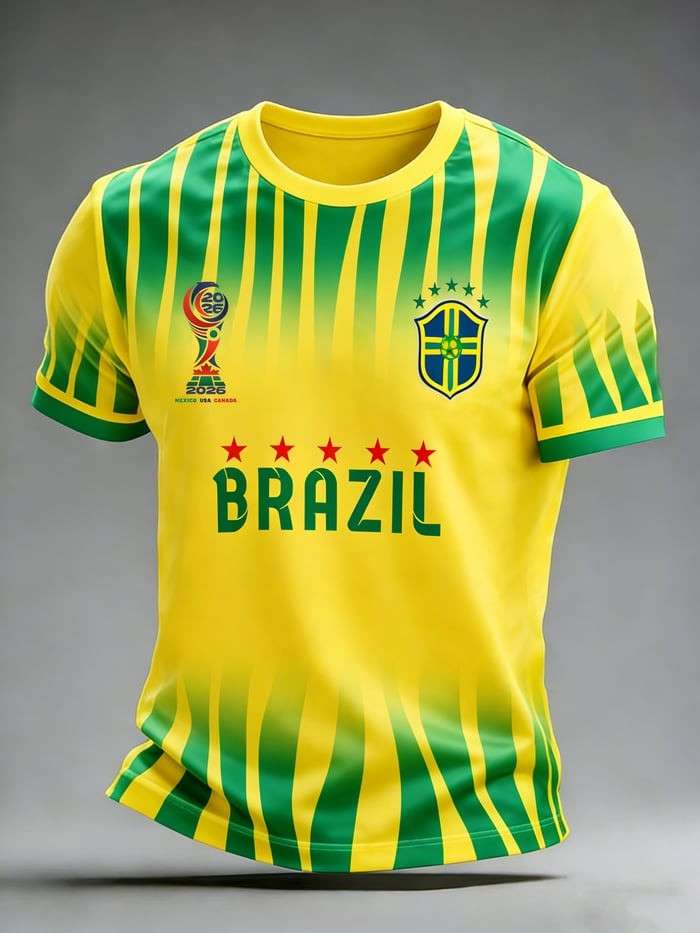Brazil World Cup 2026 Merch Brazil Team Shirt FIFA Apparel For World Cup Lovers
