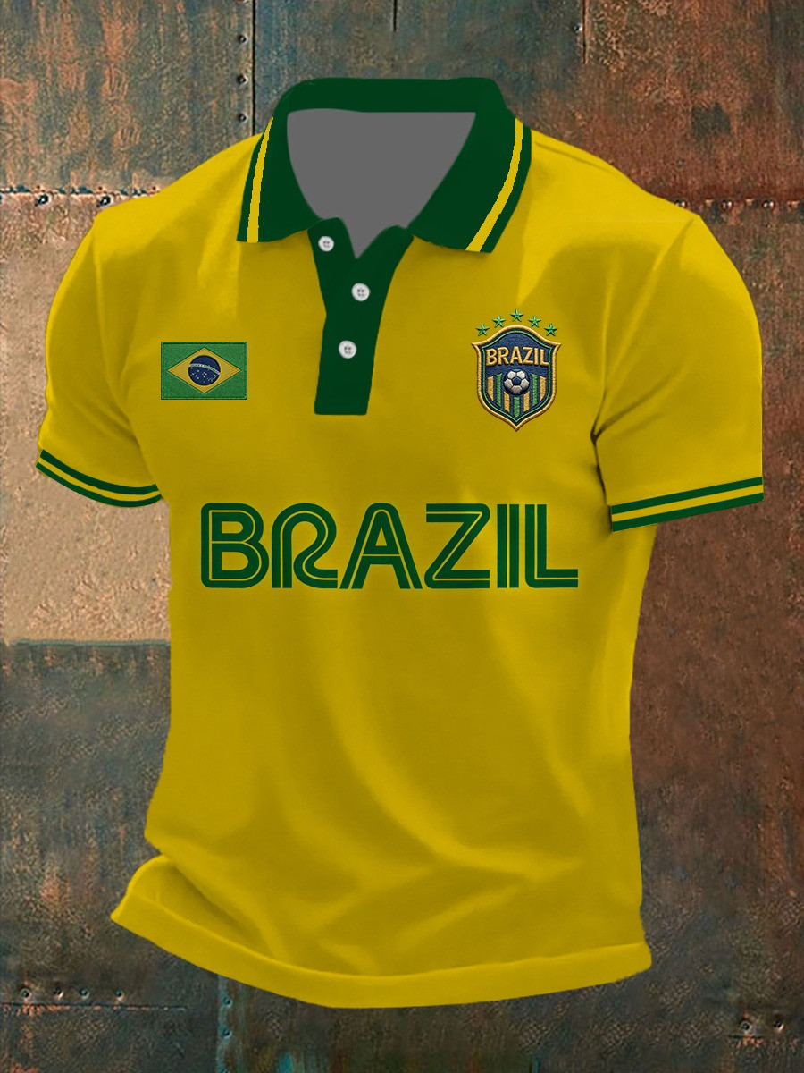 Brazil World Cup 2026 Polo Shirt Team Brazil Clothing Best Gifts For World Cup Lovers