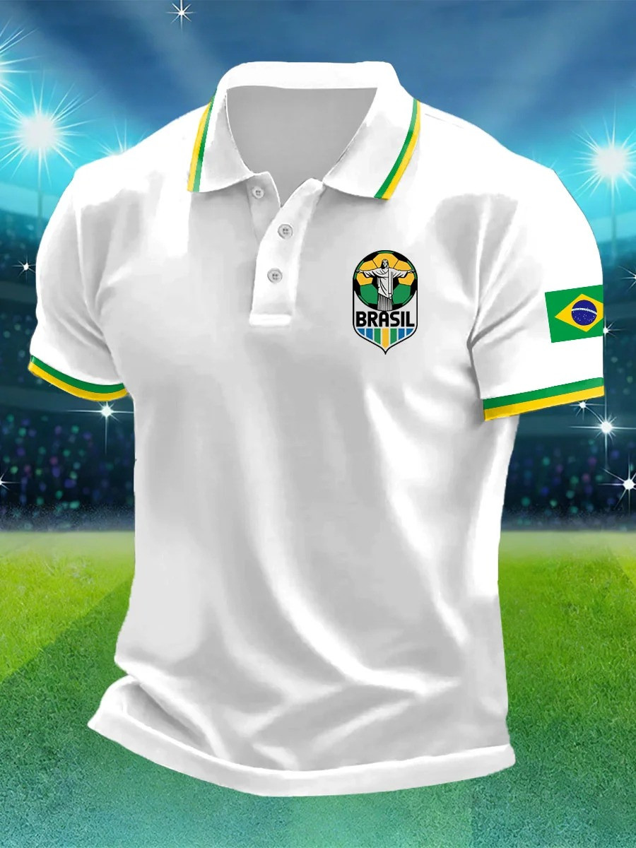 Brazil World Cup 2026 Soccer Polo Shirt World Cup 2026 Apparel Best Gifts For Team Brazil Fans