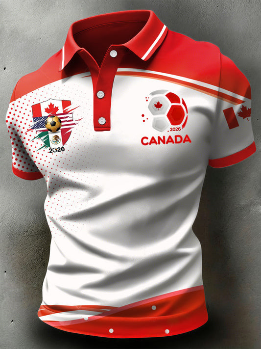 Canada World Cup 2026 Polo Shirt World Cup Merch Unique For Soccer Lovers