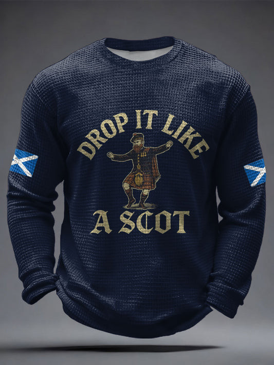Drop It Like A Scot Long Sleeve Shirt FIFA World Cup 2026 Merch Best Gifts For Soccer Lovers
