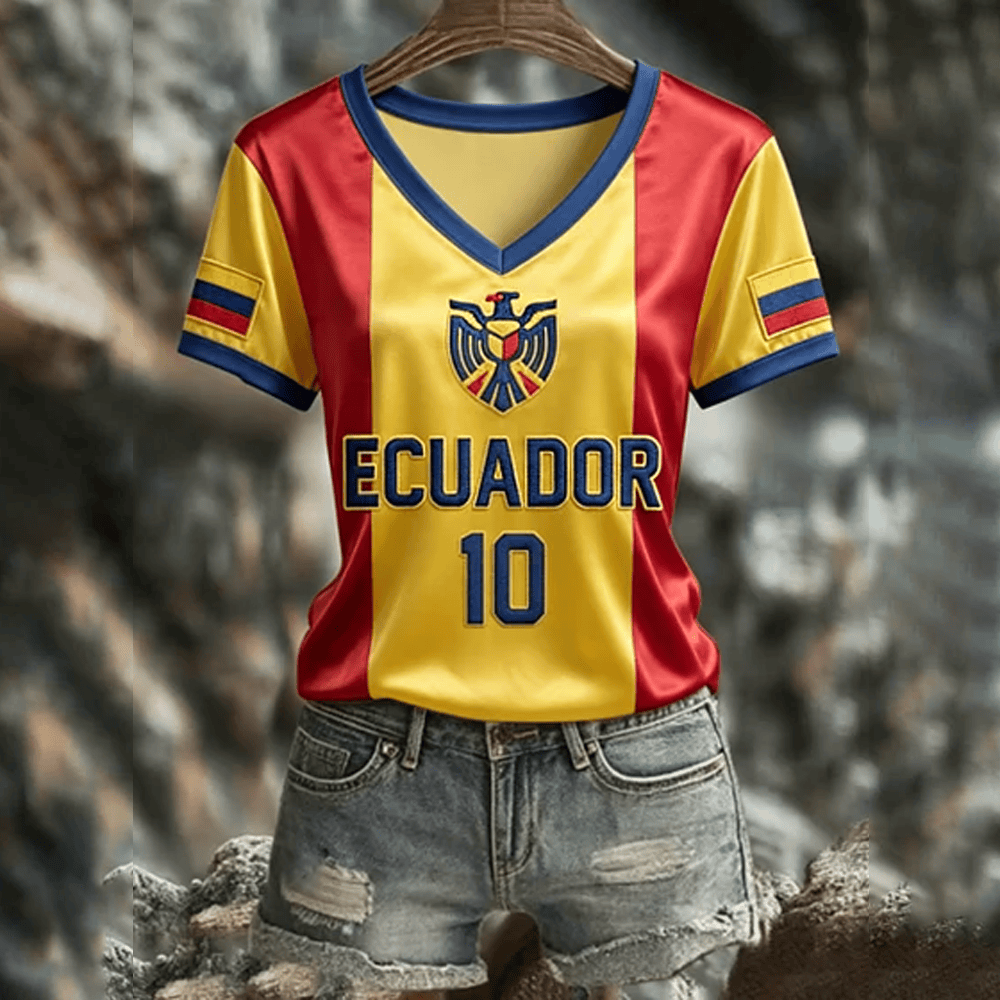 Ecuador FIFA World Cup 2026 V-Neck Shirt FIFA Merch World Cup Apparel Gifts Idea