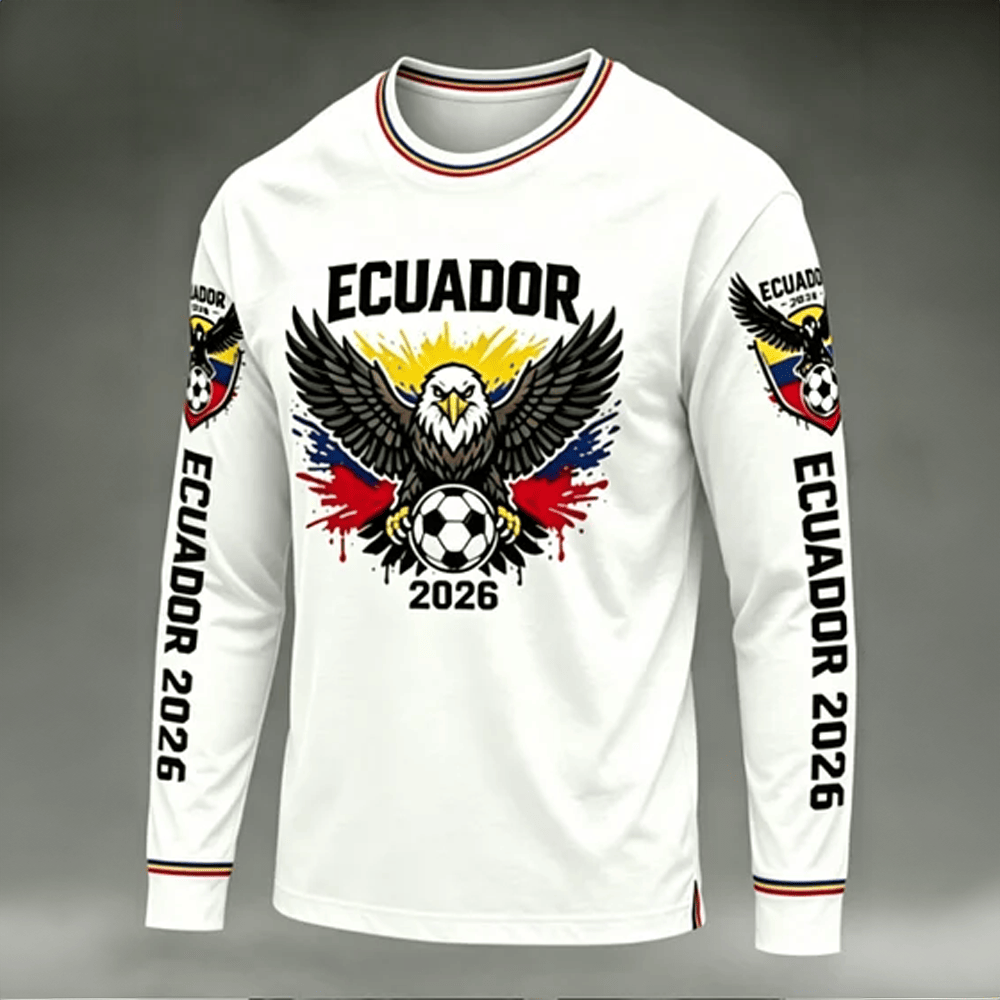 Ecuador World Cup 2026 Long Sleeve Shirt FIFA World Cup Merch For Ecuadorians