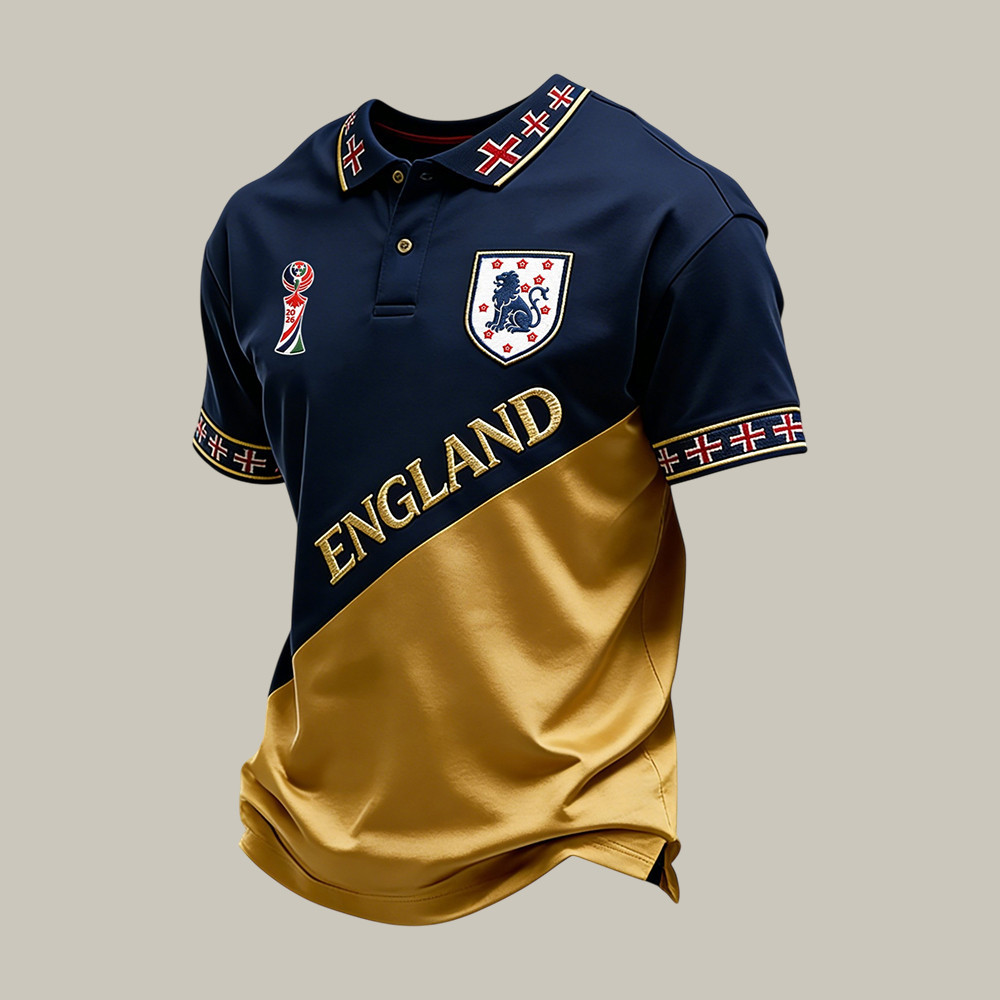 England 2026 Fifa World Cup Polo Shirt Soccer Fan Merch Game Day For Husband