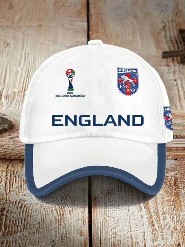 England 2026 World Cup Hat Sports Game Day Baseball Cap England Team Merch For Fan