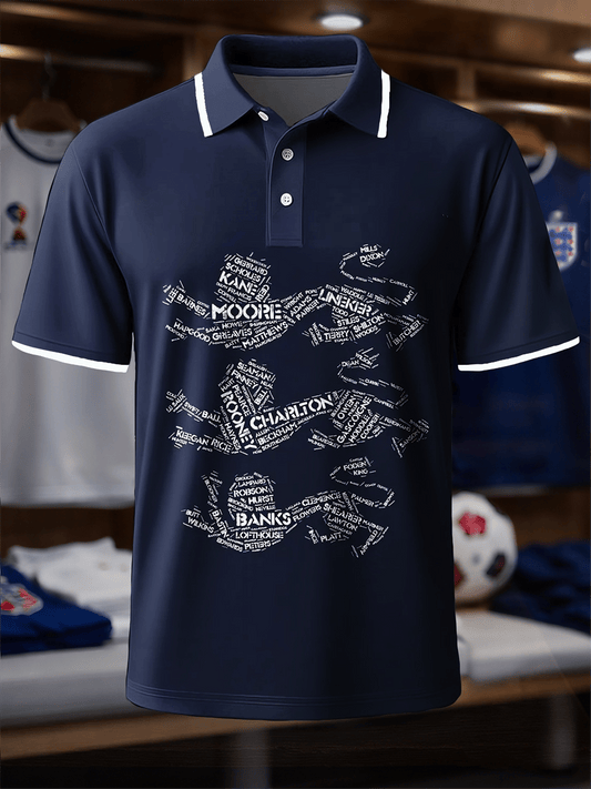England Soccer Legend World Cup 2026 Polo Shirt Sports Day Clothing Best Gifts For Soccer Fans
