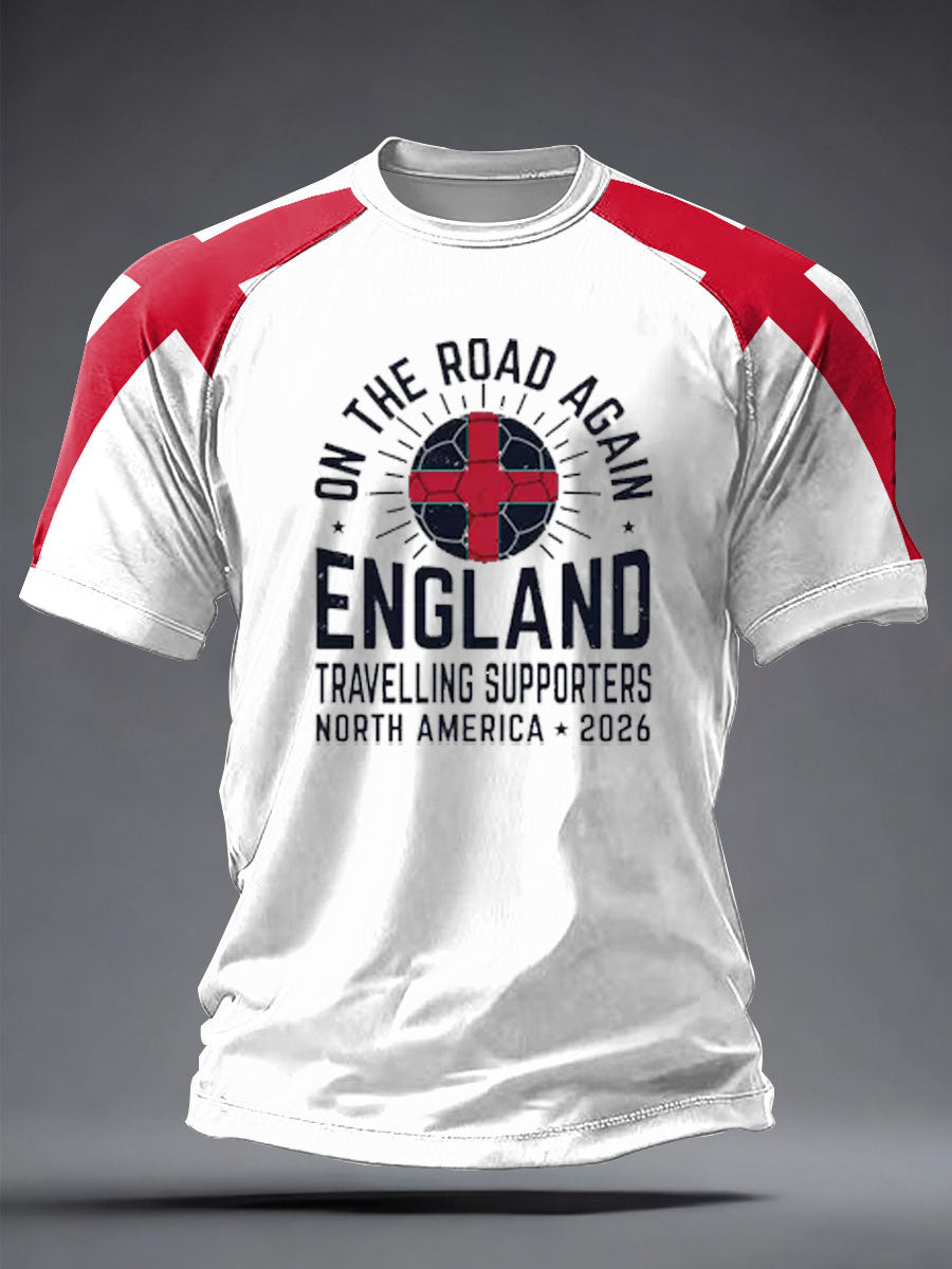 England World Cup 2026 Outfits On The Road Again Shirt For World Cup Lovers