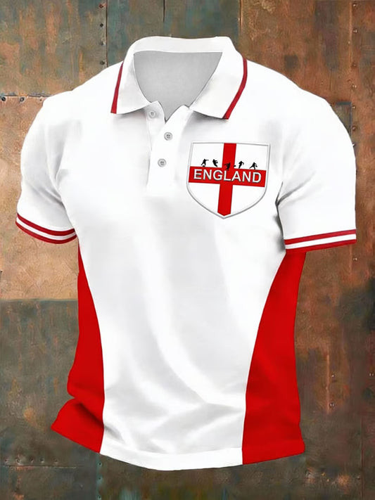England World Cup 2026 Polo Shirt Game Day Apparel Soccer Clothing World Cup Lovers Gifts