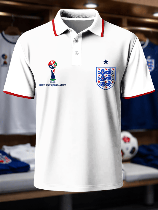 England World Cup 2026 Polo Shirt Game Day Clothing Best Gifts Idea For World Cup Fans