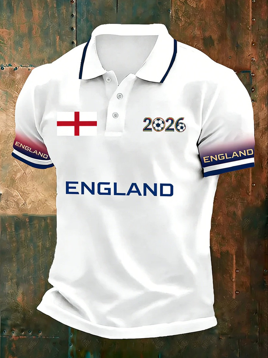 England World Cup 2026 Polo Shirt World Cup Shirt Cool Best Gifts For Team England Lovers
