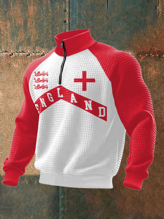England World Cup 2026 Zip Sweatshirt Soccer Game Day Apparel Best Gifts For World Cup Fans
