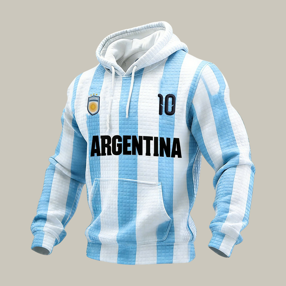 FIFA World Cup 2026 Argentina 10 Hoodie Soccer Fan Apparel Game Day For Men