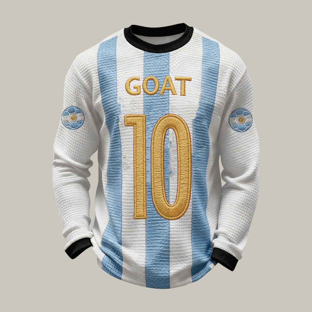 FIFA World Cup 2026 Argentina Goat Long Sleeve Shirt Game Day Clothing Soccer Fan Merch