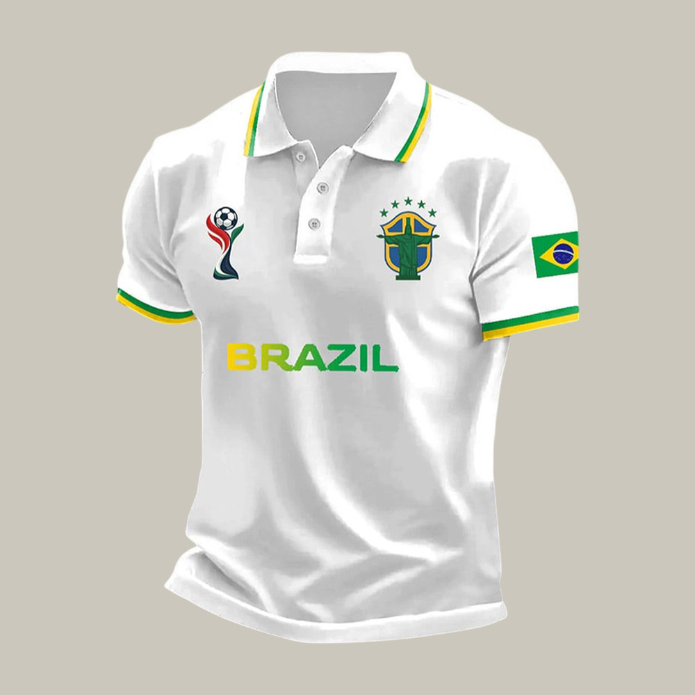 FIFA World Cup 2026 Brazil Polo Shirt Soccer Fan Shirt Best For Father