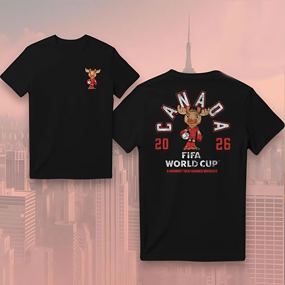 FIFA World Cup 2026 Canada Mascot T-Shirt Game Day Clothing For World Cup Lovers