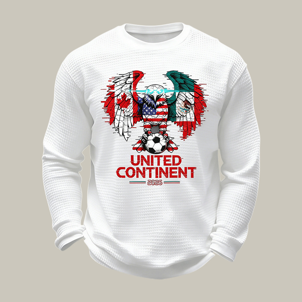 FIFA World Cup 2026 Eagle Long Sleeve Shirt United Continent Soccer Apparel For Him