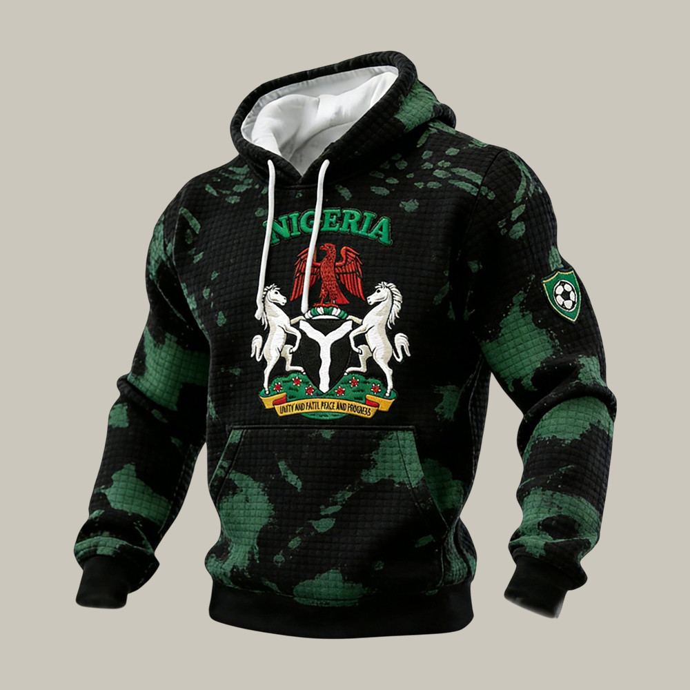 FIFA World Cup 2026 Nigeria Hoodie Nigeria Soccer Team Apparel For Huge Fan