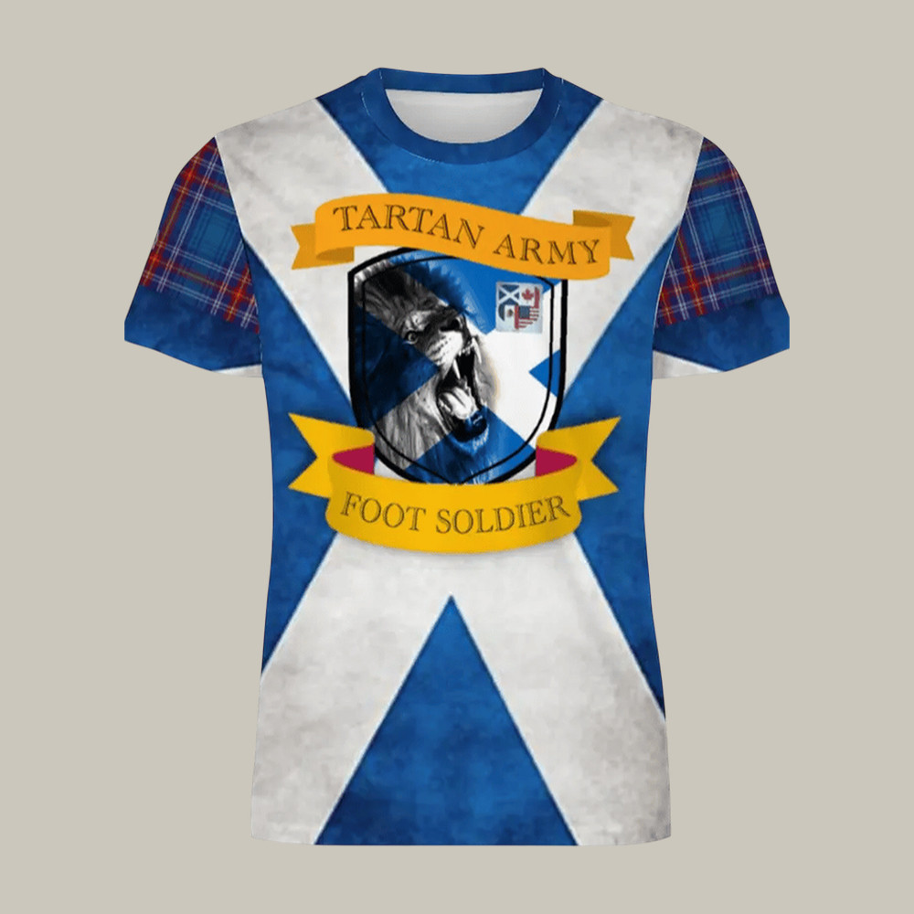 FIFA World Cup 2026 Scotland T-Shirt Tartan Army Foot Soldier Shirt Soccer Lover For Dad