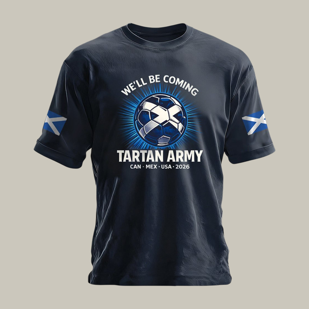 FIFA World Cup 2026 Scotland T-Shirt We'll Be Coming Shirt Soccer Lover Gifts Idea