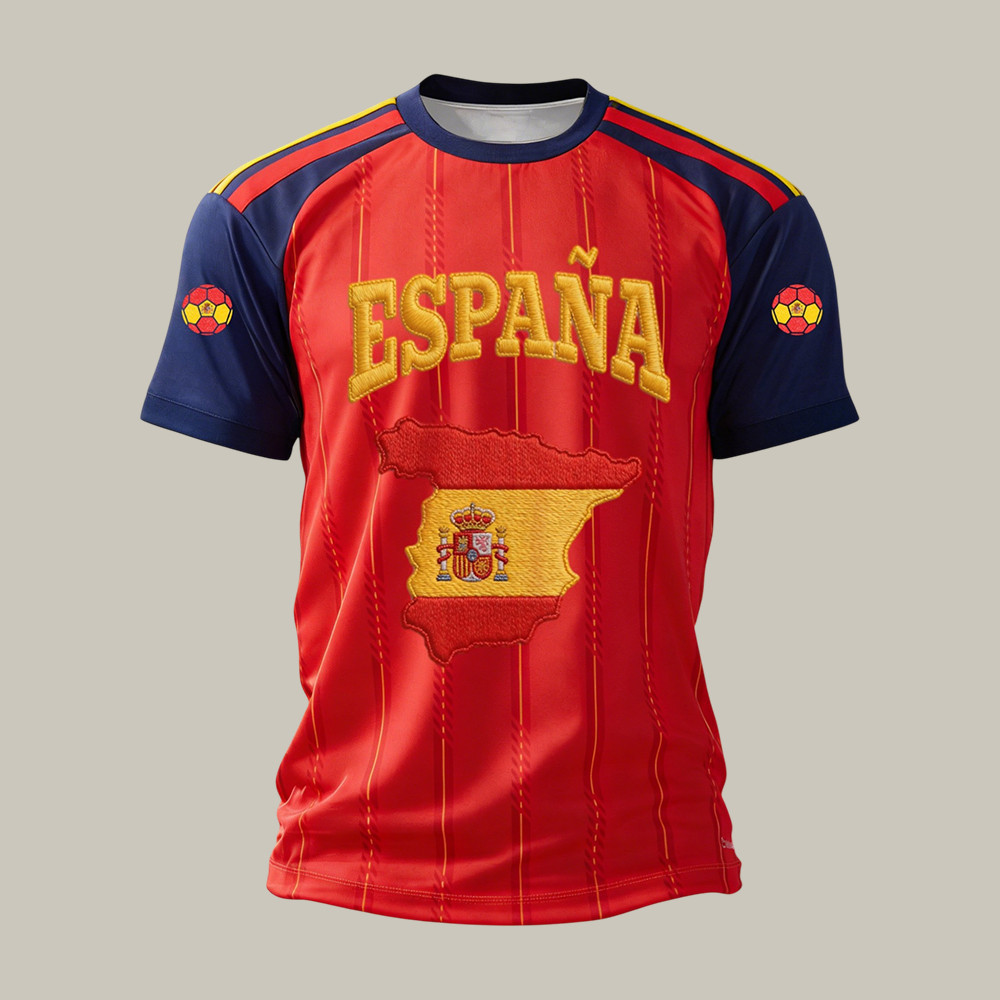 FIFA World Cup 2026 Spain Soccer Team T-Shirt Espana Game Day Shirt Soccer Fan Gear