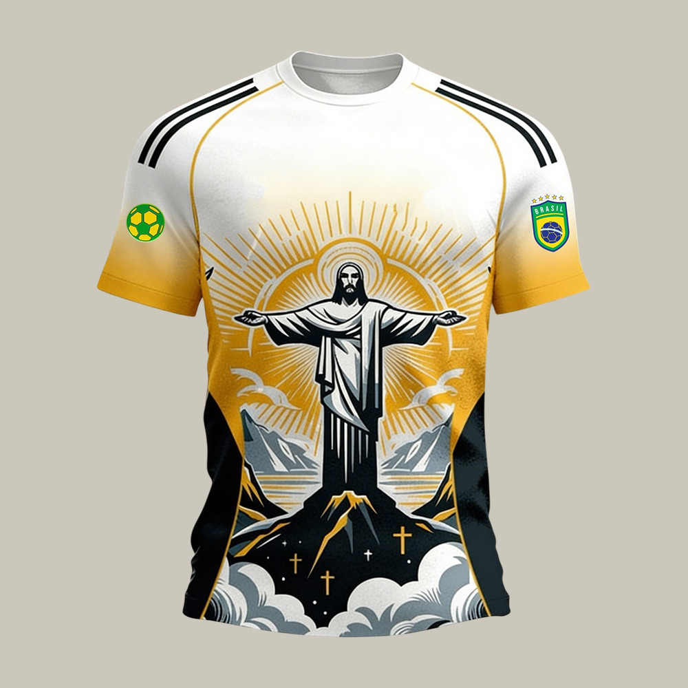 FIFA World Cup 2026 T-Shirt Brazil Soccer Tee Fan For Father In Law