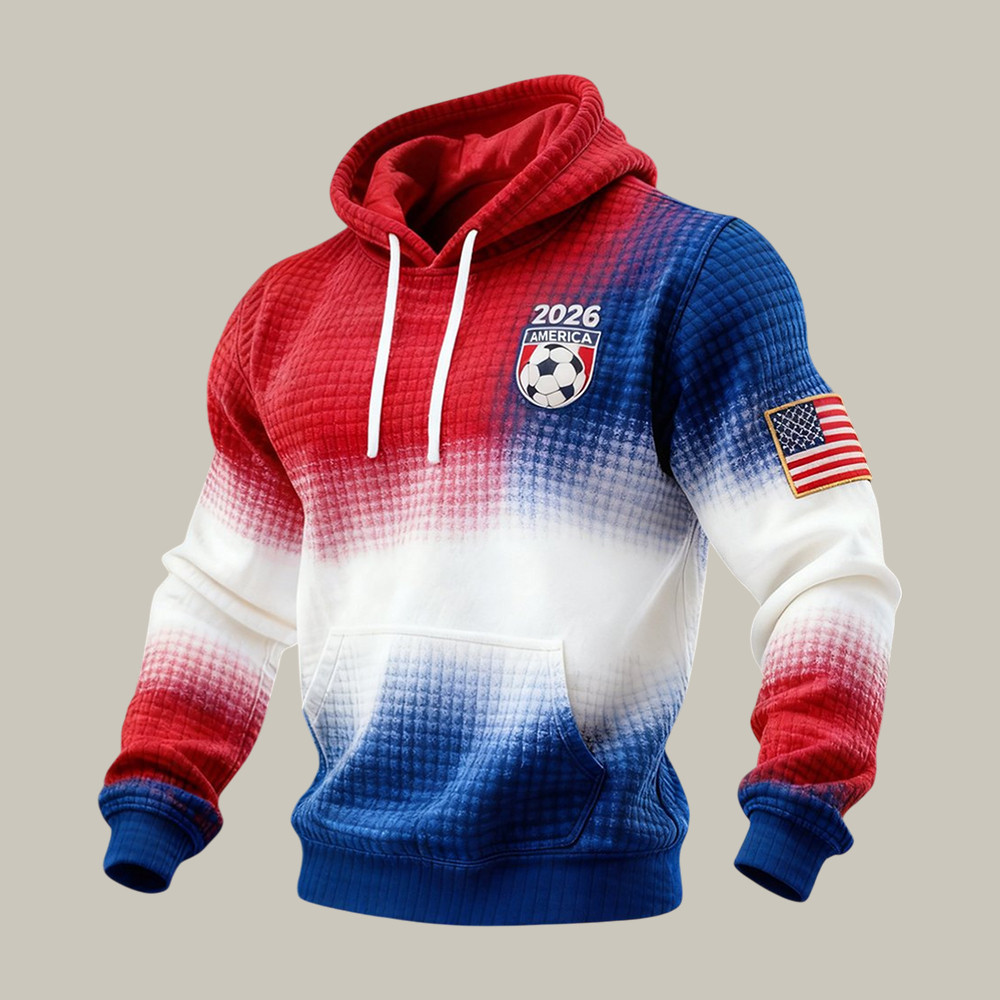 FIFA World Cup 2026 USA Hoodie American Flag Soccer Apparel Fan For Father