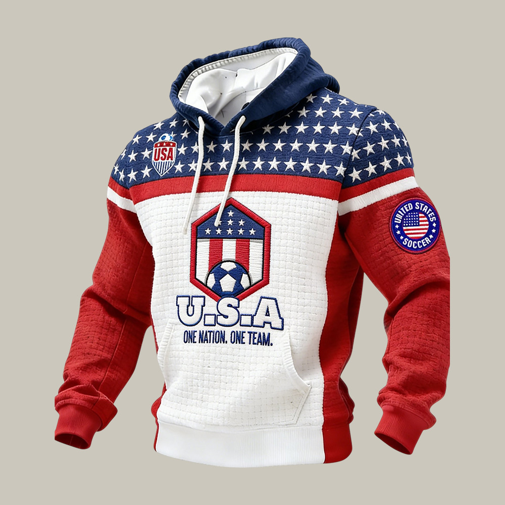 FIFA World Cup 2026 USA Hoodie One Nation One Team Soccer Apparel Fan Gear For Father