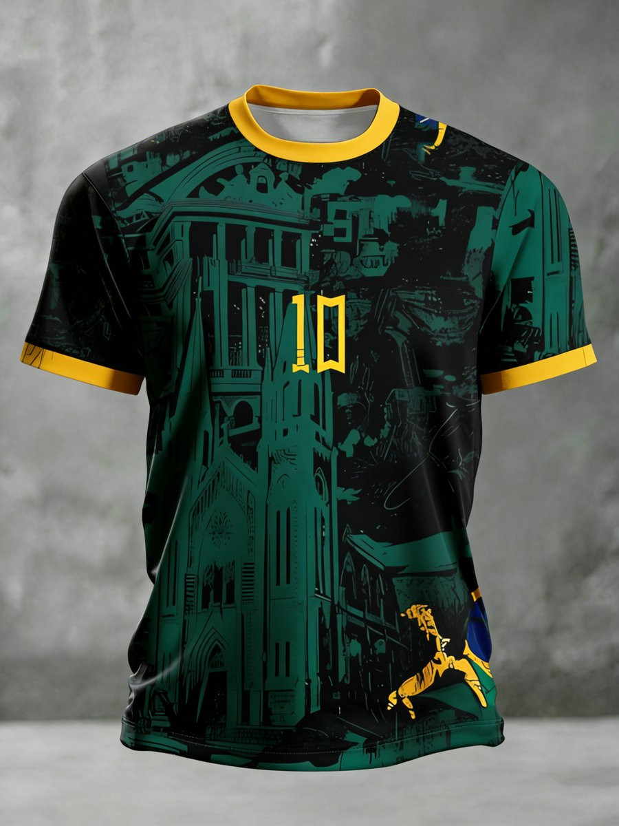 FIFA World Cup Brazil 2026 Number 10 Shirt World Cup 2026 Merch Soccer Players Clothing