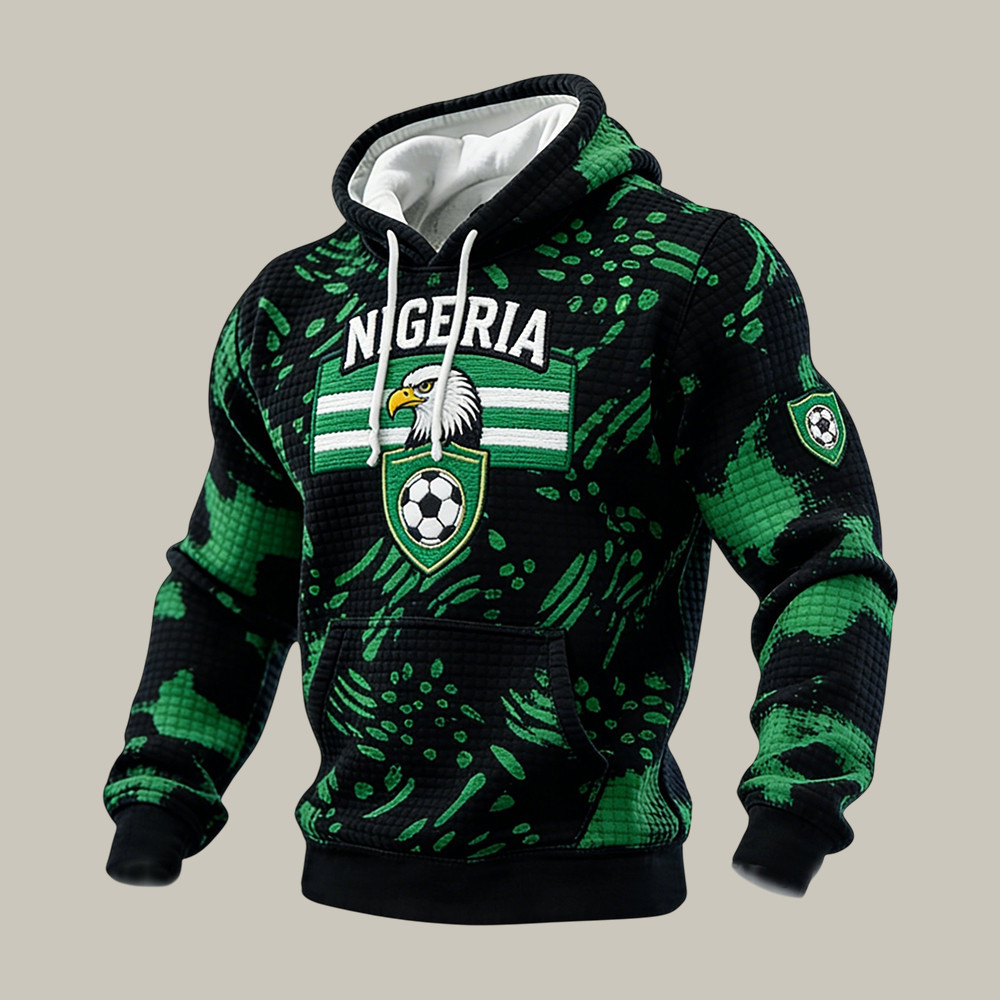 FIFA World Cup Team Eagle Hoodie Team Nigeria Football Super Eagles Soccer Fan Apparel Fan Gear