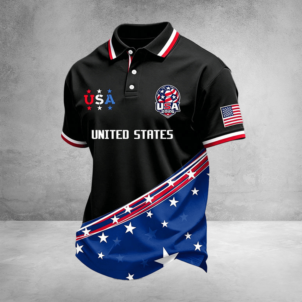 FIFA World Cup USA 2026 Polo Shirt USA World Cup Apparel Soccer Players Attire Fan Gifts