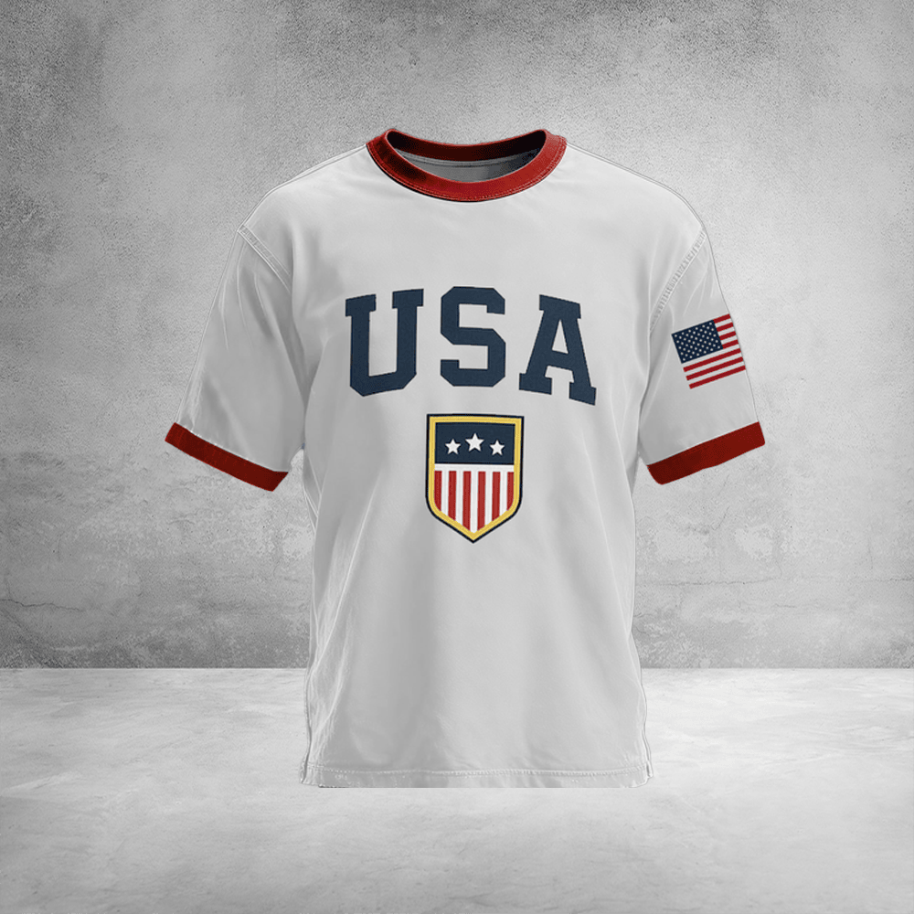 FIFA World Cup USA Shirt American Flag Tee Soccer Fan Apparel For Boyfriend