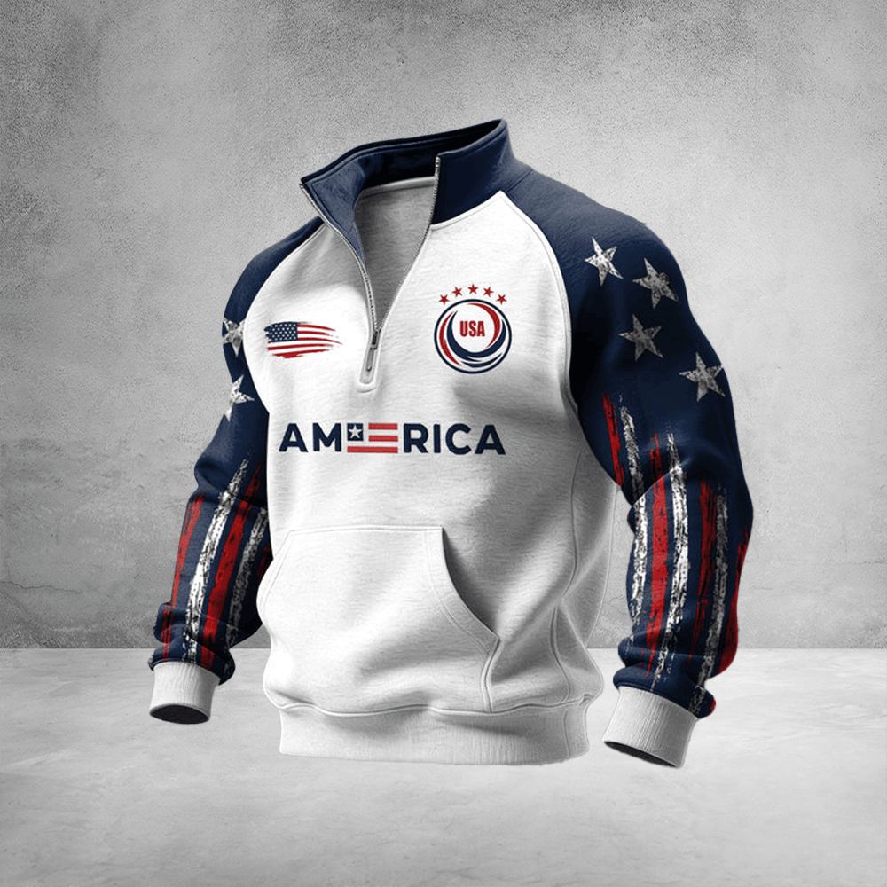 FIFA World Cup USA Zip Sweatshirt USA Soccer Apparel Sports Outfits Fan Gear