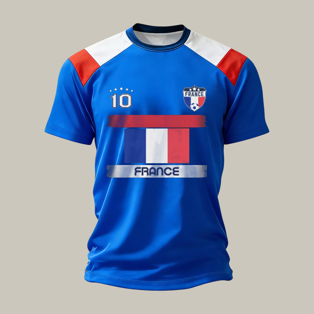 France FIFA World Cup 2026 T-Shirt Equipe De France Soccer Shirt Fan For Husband