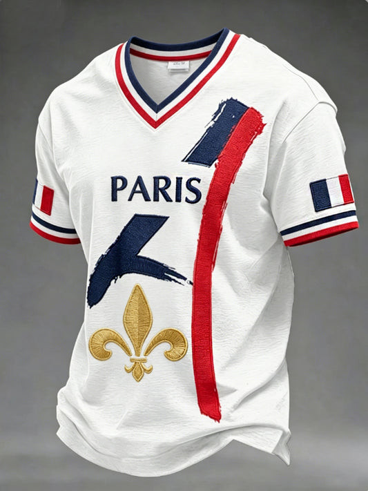 France FIFA World Cup 2026 V-Neck Shirt France Soccer Apparel For French
