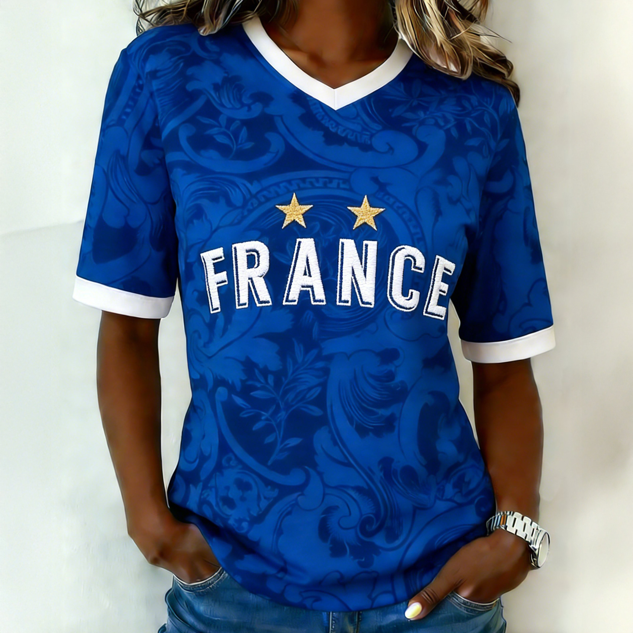 France World Cup 2026 Group Stage Matches V-Neck Shirt Game Day Shirt Soccer Lover For Mom