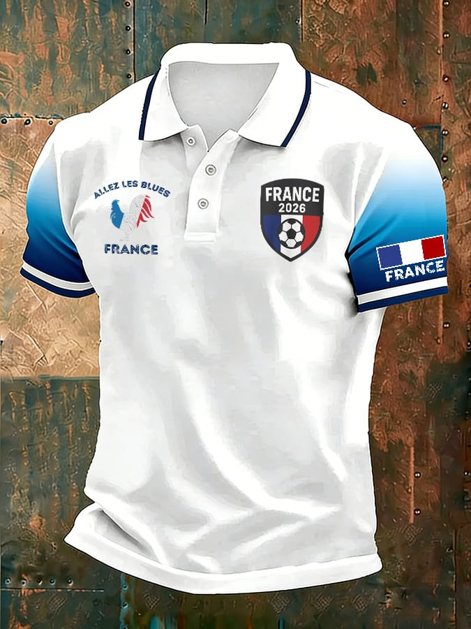 France World Cup 2026 Merch Allez Les Blues France Polo Shirt Soccer Apparel Fan Gifts