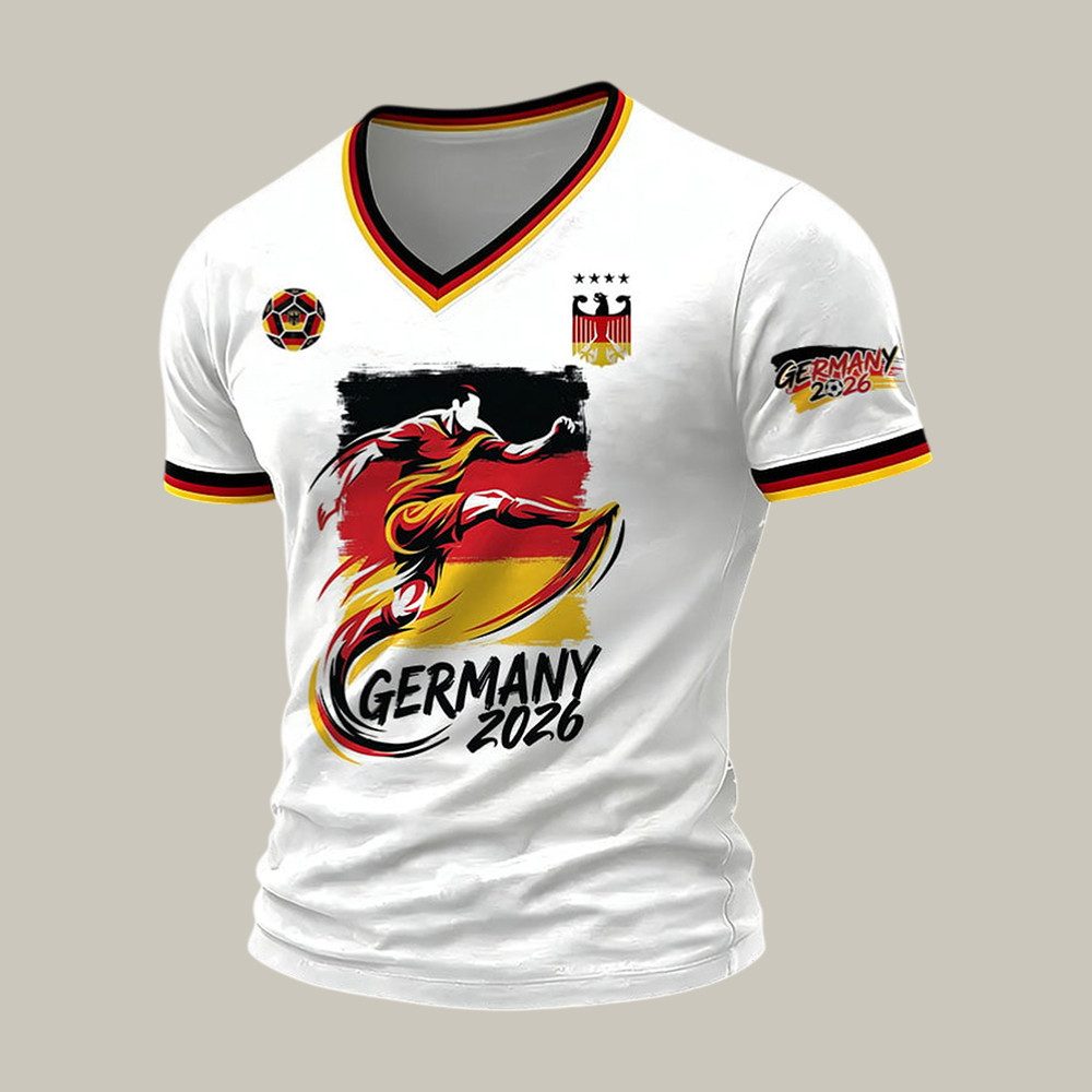 Germany 2026 FIFA World Cup V-Neck Shirt Soccer Fan Merch World Cup Fan Gift