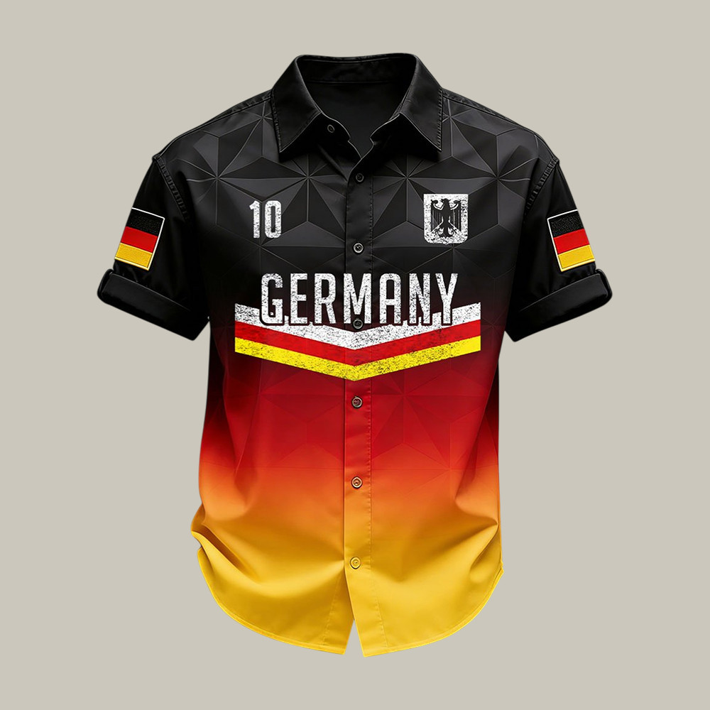 Germany FIFA World Cup 2026 10 Hawaiian Shirt Soccer Clothes Fan For Him