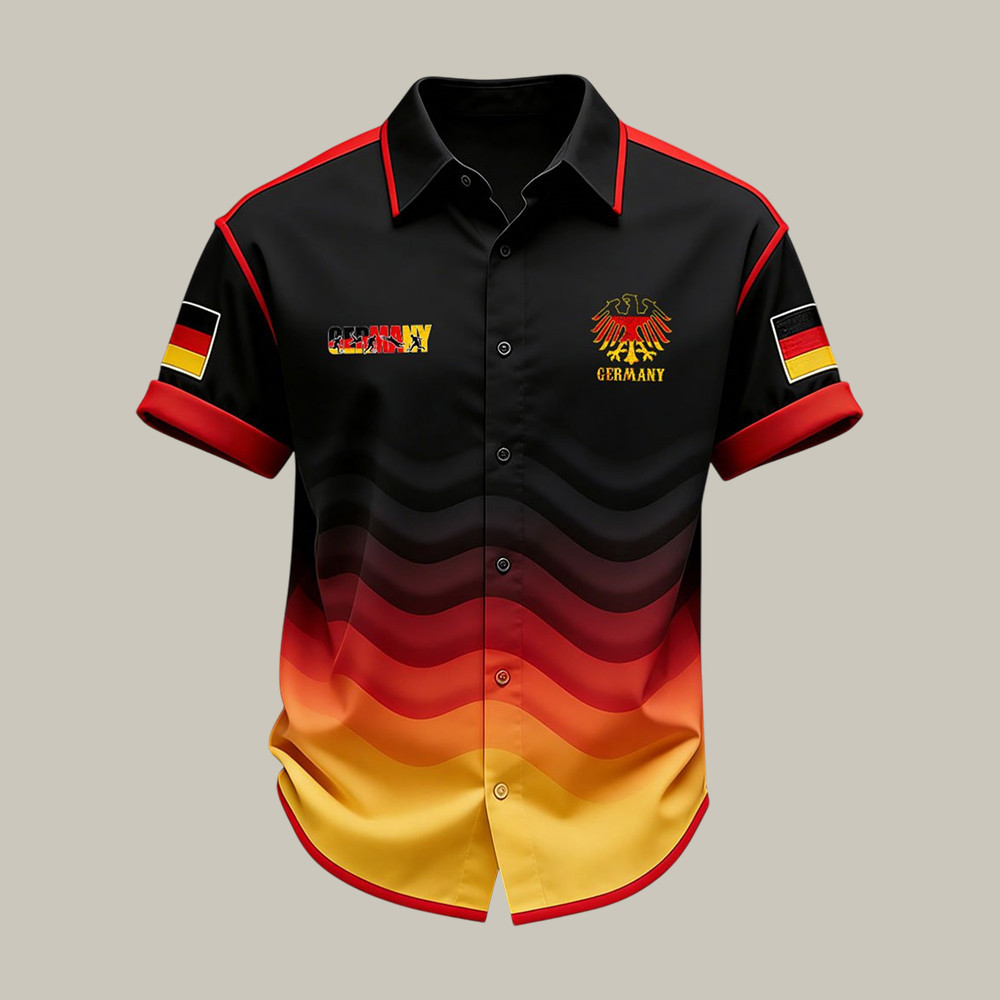 Germany FIFA World Cup 2026 Button Up Shirt Germany National Football Team World Cup Shirt Fan Gear