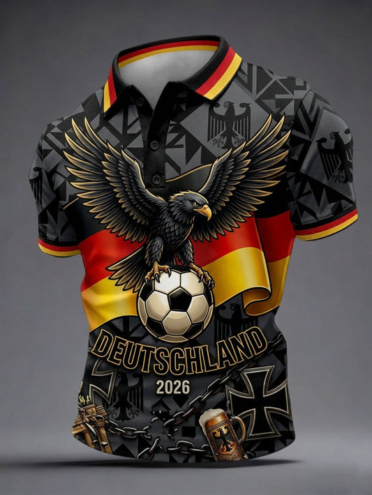Germany FIFA World Cup 2026 Deutschland Polo Shirt Soccer Fan Apparel Gifts Idea