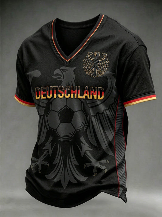 Germany FIFA World Cup 2026 Deutschland V-Neck Shirt World Cup Fan Apparel Gifts Idea