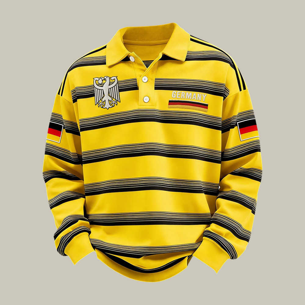 Germany FIFA World Cup 2026 Polo Long Sleeve Shirt 2026 World Cup Apparel For Dad